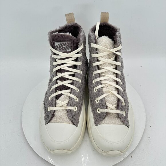 Converse Run Star Hike Hi Platform Men 9.5 Women 11 72202C Sherpa Vapor Boot - Picture 3 of 11